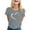 Grey, variant on Womens Tops Love Heart Graphic Shirt Valentine's Day Summer Cute Casual Short Sleeve Crew Neck Plus Size Clothes