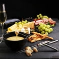 thumbnail image 3 of Tenedores para fondue de acero inoxidable con mangos resistentes al calor para queso, chocolate, fondue, asado, malvaviscos, carne, Xemadio MZQ-0253, 3 of 9
