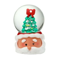 Christmas Snow Globe Lantern Christmas Glitter Snowman with Figurine Water Ball Snow Globe Ornament Decoration Lighted Water Lantern for Christmas Festival Decoration Gifts