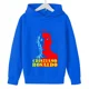 thumbnail image 3 of Ropa para niños Otoño e invierno Sudadera con capucha para niños y niñas y top azul con estampado de avatar de Ronaldo, 3 of 5