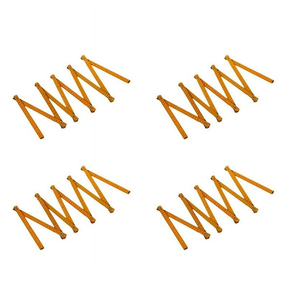 4X Portable Carpenter Wooden Folding Ruler 200cm/79inch