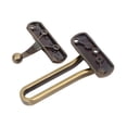 thumbnail image 3 of Uxcell Home Metal Security Door Guard Buckle Clasp Padlock Latch Lock Bronze Tone, 3 of 5