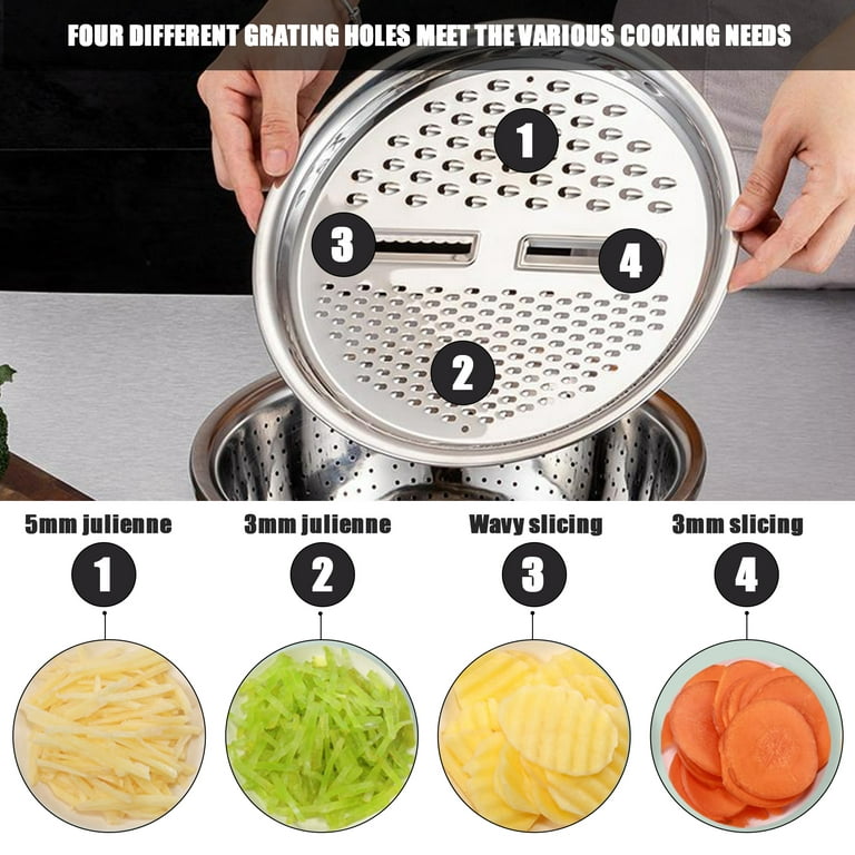 22 in 1 Vegetable Chopper with Colander Basket and Container  Multifunctional Manual Julienne Grater Mandoline Slicer Cutter - AliExpress
