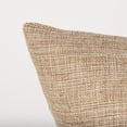 thumbnail image 4 of Mercana Jacklyn Brown Linen Square Decorative Pillow Cover, 4 of 9