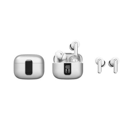 Vibrant Pulse Y40 White Bluetooth Earbuds with Active Noise Cancellation, White, New, 1 Count