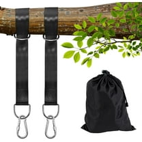 Tree Swing Hanging Straps Kit Holds 2000 lbs,5ft Extra Long Straps Strap with Safer Lock Snap Carabiner Hooks Perfect for Tree Swing & Hammocks, Carry Pouch Easy Fast Installation (5 ft)