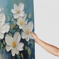thumbnail image 3 of PRATYUS White Flowers Shower Curtain Waterproof Bath Curtain with Hooks, Kids Bathroom Decor, 100% Polyester Fiber, Washable, Bathroom Decoration 69"x72, 3 of 7