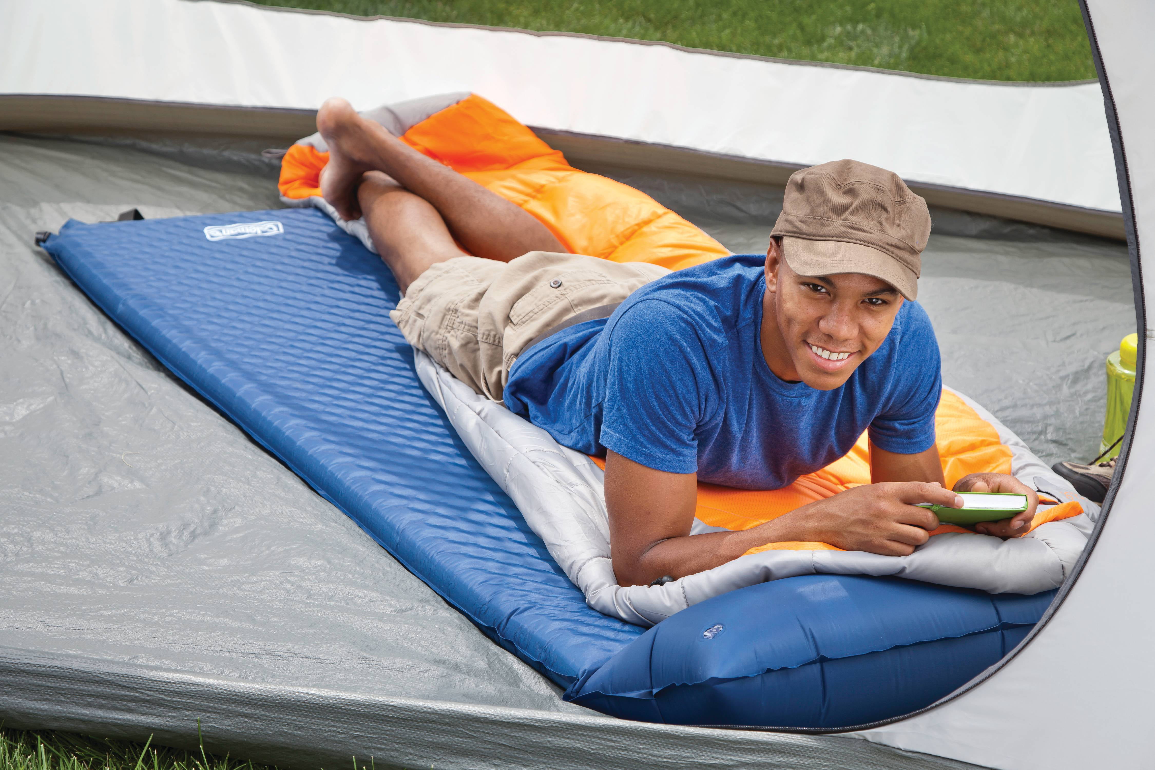 air mattress or sleeping pad for camping