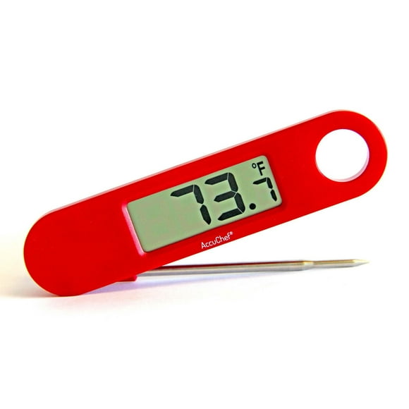 Un thermomètre compact pliable AccuChef, noir our rouge, modèle 2250