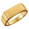 thumbnail image 1 of Men's 14K Yellow Gold Rectangular Signet Ring, 1 of 1