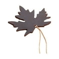 thumbnail image 2 of harmtty Reading Bookmark Anti-scratch Colorfast Smooth Surface Labeling Vintage Faux Leather Maple Leaf Pendant Bookmark School Supplies,Brown, 2 of 7