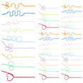 thumbnail image 3 of Children's curly straws, crazy straw curling novel for bag fillings, 36 pieces, 3 of 4