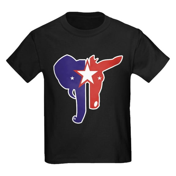 CafePress - Republican Democrat Kids Dark T Shirt - Dark T-Shirt Kids XS-XL