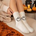 thumbnail image 6 of WJOSBXT Halloween Fuzzy Socks Women Funny Fluffy Fleece Sleep Socks 2026 Halloween Graphic Pumpkin Ghost Bat Winter Socks, 6 of 7