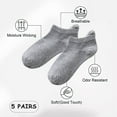 thumbnail image 2 of Socks Men's socks Spring and summer mesh breathable solid color cotton socks stereo heel, 2 of 5