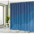 thumbnail image 4 of Ambesonne Blue Shower Curtain, Abstract Blue Ombre Origami, 69"Wx70"L, Cobalt Blue Violet Blue, 4 of 4