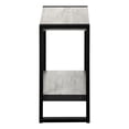 thumbnail image 6 of Nmkwnr Wood Top Side Table with Metal Legs, 2 Tiers End Table Nightstand for Living Room, Bedroom, Gray, 6 of 10