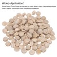 thumbnail image 5 of Uxcell 200Pcs Tapones de madera de cabeza plana, tapones de botón de madera para cubrir agujeros de tornillo de 1/2 pulgada, 5 of 5