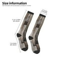 thumbnail image 2 of Fotbe Wooden Texture Calcetas Divertidas Estampadas para Hombre y Mujer, Calcetas de Algodón hasta la Rodilla para Caminar, Correr, Enfermería y Embarazo, 2 of 6