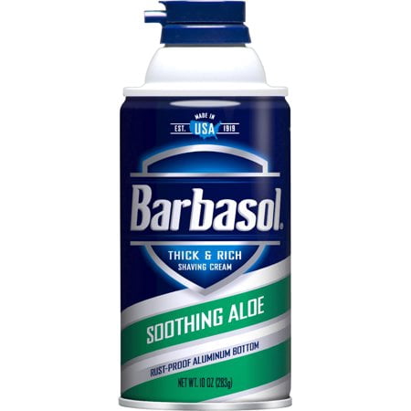 (3 Pack) Barbasol Soothing Aloe Thick & Rich Shaving Cream for Men, 10 (Best Shaving Products For Men With Sensitive Skin)