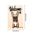 thumbnail image 4 of Amhnf Welcome French Bulldog Garden Flag For Home Outdoor Garden Yard Decor 12x18 inch, 4 of 5
