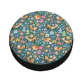 thumbnail image 3 of Gaeub Foxes and Birds in Forest 14-17in Tire Cover, Spare Tire Cover, for Camper Caravan, Trailer, Car, Truck, SUV, Jeep - 14 inch, 3 of 9