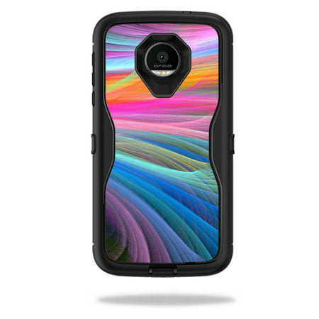 MightySkins Protective Vinyl Skin Decal for OtterBox Defender Moto Z Force Droid Case wrap cover sticker skins Rainbow