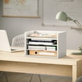 thumbnail image 4 of Ballucci 4-Tier Paper Organizer, Office Desk Organizer, Document Mail Sorter, White, 4 of 7