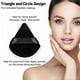 thumbnail image 4 of Dry Puff 3 Black and 3 Rose Red Wet and Dry Use Comfortable Soft Triangle Sponge Powder Puffs for Girl Women, 4 of 5