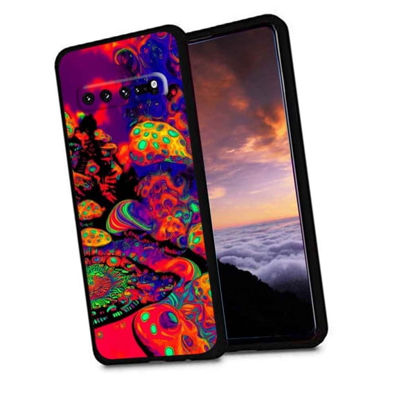 Compatible with Samsung Galaxy S10 Phone Case, Psychedelic-3 Case Silicone Protective for Teen Girl Boy Case for Samsung Galaxy S10