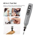 thumbnail image 4 of Portable  Tool Set Mini Cordless Grinder Handheld Rechargeable Electric Drill USB Charging 5-Speed with Multiple Attachments LED Light for Cutting Sanding Engraving Polishing, 4 of 7