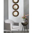thumbnail image 2 of Mirror, Wall Mirror with Gold Metal Frame, Mid-Century Modern Accent Bathroom Mirror, 16" Mirrors for Wall Living Room Bed Room Entryway, Gold, 2 of 7