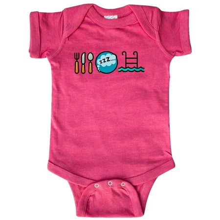 

Inktastic Swimming Eat Sleep Swim Gift Baby Boy or Baby Girl Bodysuit