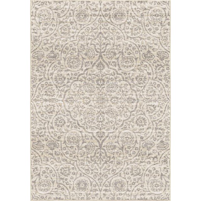 Berkeley Contemporary 8x10 Area Rug in Cream/Grey