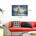 thumbnail image 5 of 16x24 inch Oil Painting&nbsp;Wall Art Starry Night Christmas Tree,Rustic Cafes,Lounge,Office Wall Decor Canvas Hanging Picture,Beautiful Starry Night Christmas Tree Art Prints,For Man Cave,Bar,Gym, 5 of 6