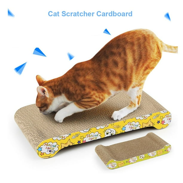 Siaonvr 2 Pack Cat Scratcher Cardboard With Catnip Recycle Corrugated Cat Scratching Pad