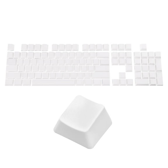 108 Key PBT Keycap Set OEM Profile Backlit Double Shot for Keys Mechanical Keyboard Layout, White