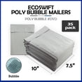 thumbnail image 6 of EcoSwift Brand Premium Poly Bubble Shipping Bag Self-Seal Mailer, 6.75 in. x 9 in. (Size DVD), Solid Gray, 35-Pack, 6 of 8