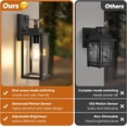 thumbnail image 2 of Nordic Hygge 14” Upgraded Motion Sensor Outdoor Wall Lights, 2-Pack, 2 of 7