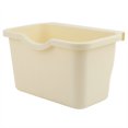 thumbnail image 1 of Kitchen Cupboard Door Desk Hanging Trash Can Household Plastic Garbage Box (Beige), 1 of 8