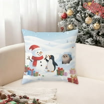 Under $5 Christmas Throw Pillow Covers 18x18" Pillowcase Cover Christmas Cushion Cover Christmas Decor