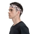 thumbnail image 3 of Naloa Retro Red Black Roses Fashionable Sport Sweatband for Running, Yoga, Basketball - Head Circumference 19.6-22.4 inches, 3 of 9