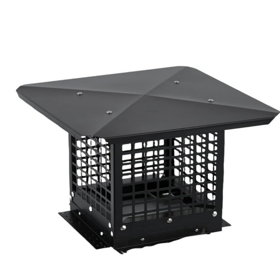 Outside Roof Rain Cap,Chimney Cap,Stainless Steel Fireplace Exhaust Cap, Exterior Stove Pipe Cap, Easy Installation, Adjustable Roof Cap for Vent