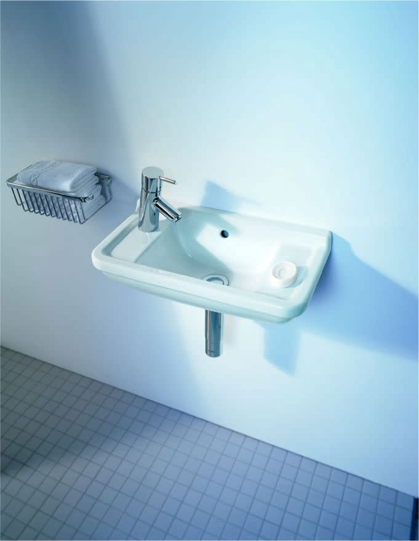 Duravit 0751500000 Starck 3 19-5/8" Rectangular Ceramic Wall Mounted Bathroom Sink - White