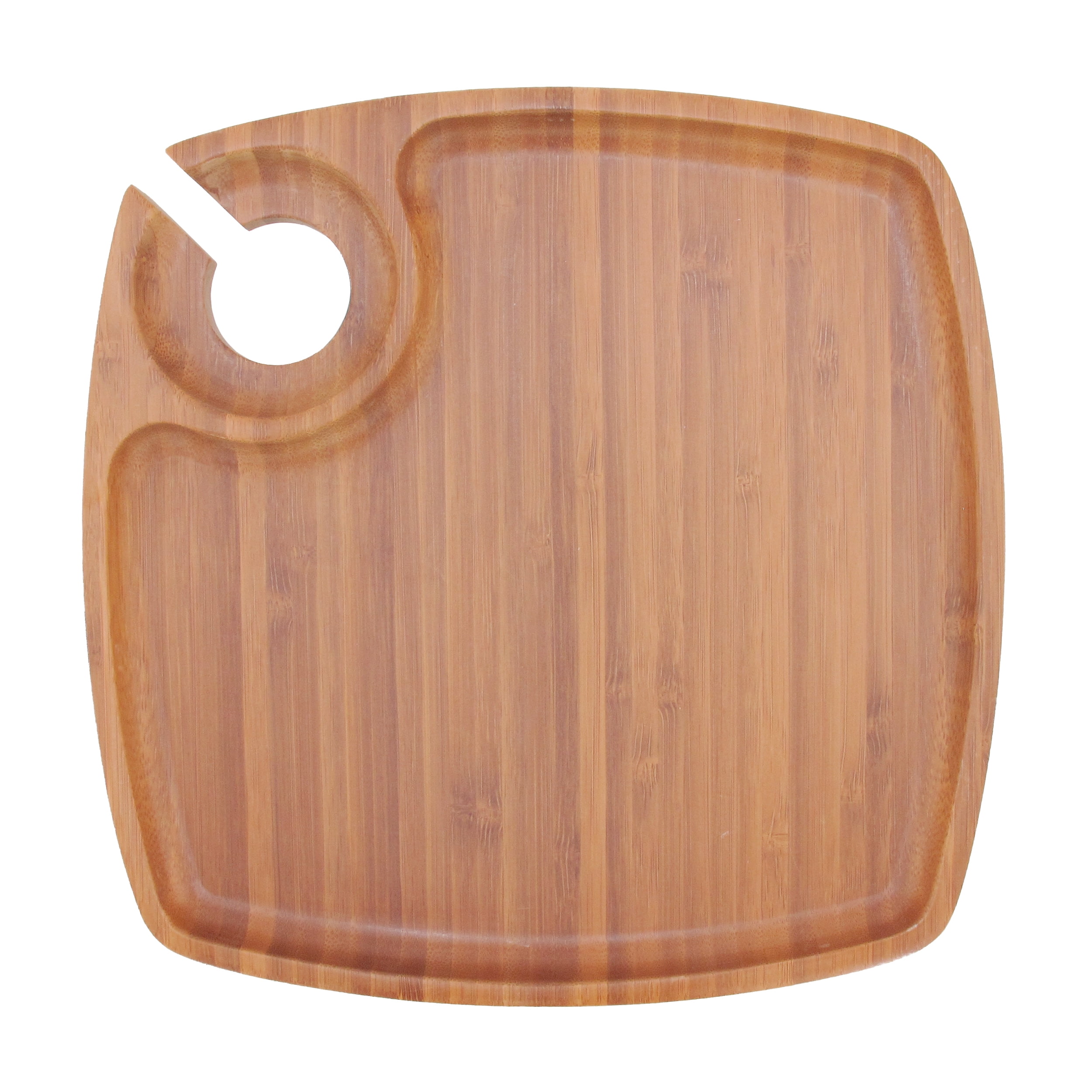 BambooMN 10 x 10 Bamboo Ecoware Reusable Dinnerware Square Plates for Catered Events Holidays or Home Use Supplies 30 Pcs 