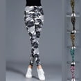 thumbnail image 5 of Design Camouflage Leggings Commute Mid-Waist Fit Trousers Thighs Personality Casual Pants Show, 5 of 8