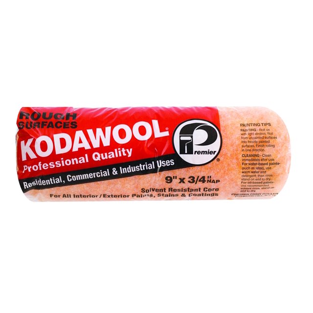 Funda para rodillo de pintura Premier, 23 cm x 2 cm, resistente a solventes Kodawool