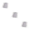 thumbnail image 3 of QualitChoice Electric Guitar Neck Plate Solid Color Replace Component Metal Guitars Board Music Instrument Accessory with Screws Silver 3Set, 3 of 6