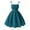 1-Dark Green, variant on Girls' St. Patrick's Day Solid Color Spaghetti Strap Dress, Bow Tie Detail & Lightweight Fabric, Ideal for Summer Casual Outings
