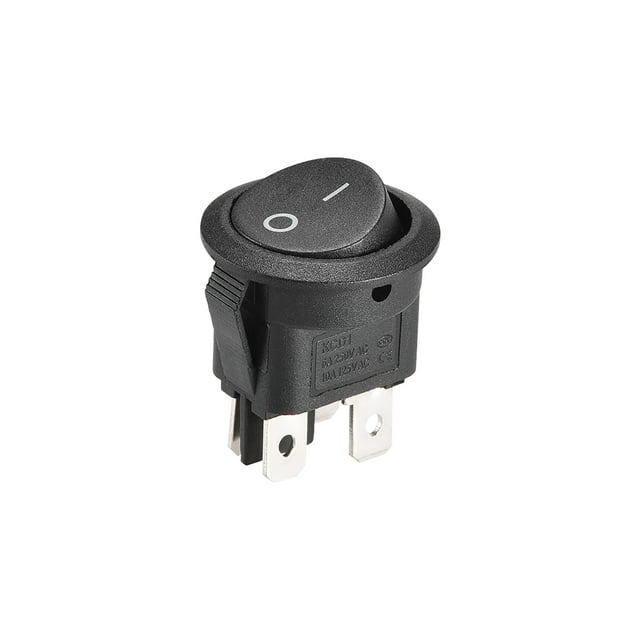 Interruptor de palanca redondo para barco, interruptor ON/OFF de 4 pines AC250V/6A 125V/10A, 1 pieza